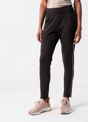 Legging broderie galons latéraux taille normale marron RHUM RAISIN femme