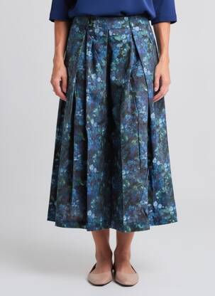 Pantacourt taille haute taille haute bleu RHUM RAISIN femme
