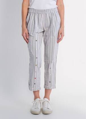 Pantalon 7/8 taille élastique taille normale bleu RHUM RAISIN femme