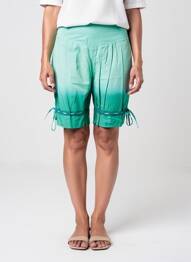 Bermuda taille élastique taille normale vert RHUM RAISIN femme