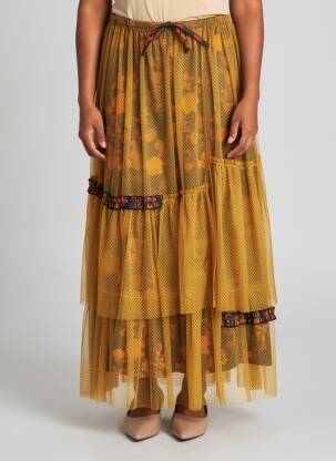 Jupe longue doublure orange RHUM RAISIN femme
