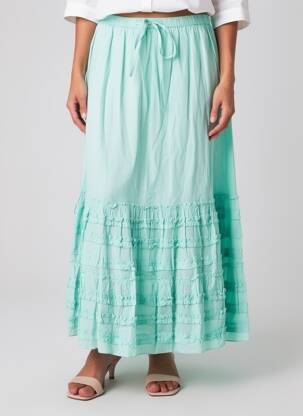 Jupe longue doublure vert RHUM RAISIN femme