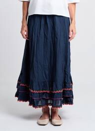 Jupe longue doublure bleu RHUM RAISIN femme