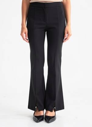 Pantalon flare stretch taille normale noir CREAM femme