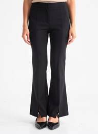 Pantalon flare stretch taille normale noir CREAM femme