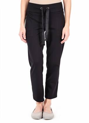 Pantalon 7/8 stretch taille normale noir PARA MI femme