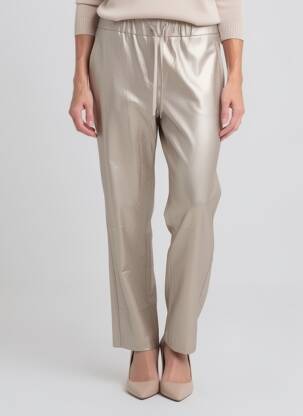 Pantalon droit taille élastique taille normale or CATNOIR femme