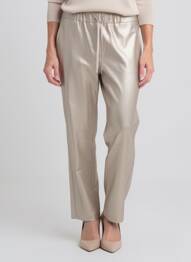 Pantalon droit taille élastique taille normale or CATNOIR femme