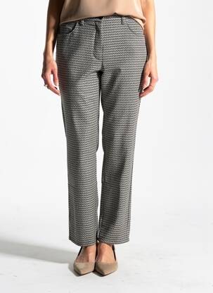Pantalon droit stretch taille normale noir EAST DRIVE femme