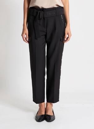 Pantalon 7/8 stretch taille normale noir LOLA CASADEMUNT femme