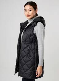 Doudoune poches a capuche noir CREAM femme