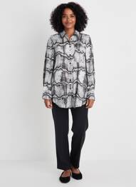 Tunique manches longues col chemisier noir MARC AUREL femme