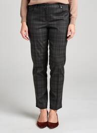 Pantalon slim tissage popeline taille normale noir GUY DUBOUIS femme