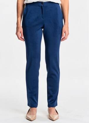 Pantalon slim taille élastique taille normale bleu GUY DUBOUIS femme