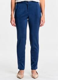 Pantalon slim taille élastique taille normale bleu GUY DUBOUIS femme
