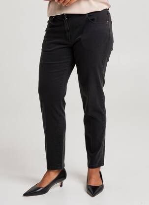 Pantalon slim taille élastique taille normale noir FRANCE RIVOIRE femme
