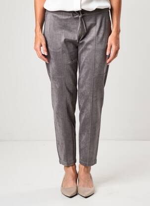 Pantalon chino taille normale taille normale gris OLSEN femme