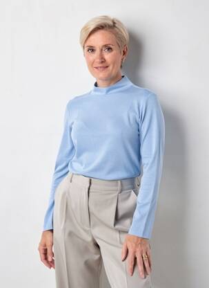 T-shirt manches longues manches longues bleu OLSEN femme