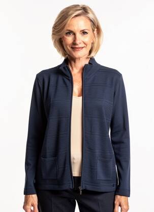 Veste casual coupe droite bleu OLSEN femme