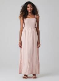 Robe maternité manches courtes rose SERAPHINE femme