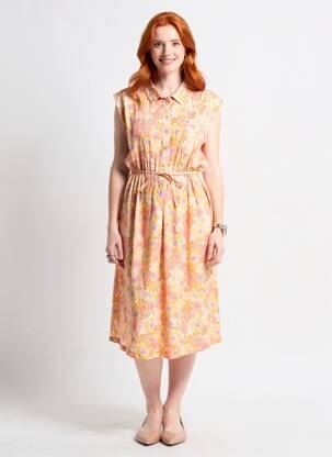 Robe maternité manches courtes orange POMKIN femme