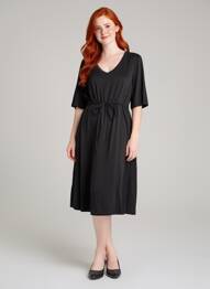 Robe maternité stretch noir SERAPHINE femme