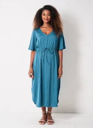 Robe maternité stretch bleu SERAPHINE femme