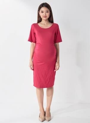 Robe maternité stretch rose SERAPHINE femme