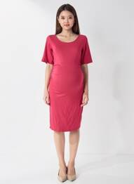 Robe maternité stretch rose SERAPHINE femme