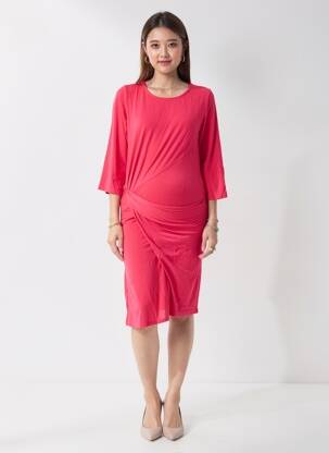 Robe maternité stretch rose BALLOON femme