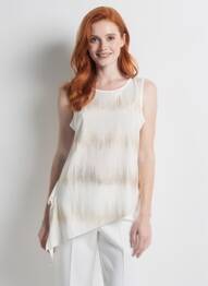 Top stretch sans manche or NURIA VILARDAGA femme