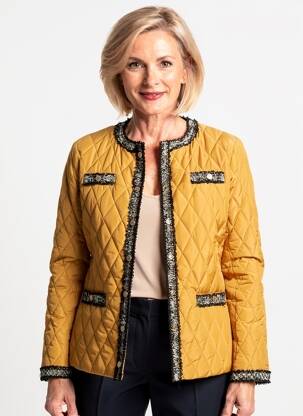 Doudoune poches sans capuche jaune CONCEPT K femme