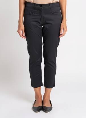 Pantalon 7/8 stretch taille normale noir PAUL BRIAL femme