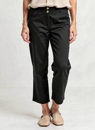 Pantacourt stretch taille normale noir PAUL BRIAL femme