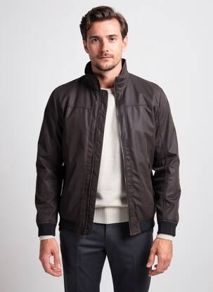 Blouson poches marron COFOX homme