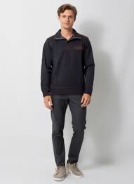 Sweat-shirt stretch manches longues gris OLIVER HOLTON homme