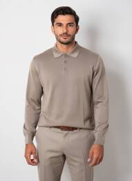 Pull stretch manches longues marron BANDE ORIGINALE homme