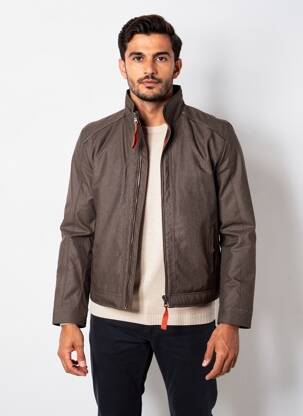 Manteau court poches sans capuche marron CASUAL SPIRIT homme