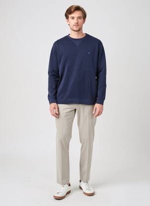 Sweat-shirt stretch manches longues bleu PRE END homme