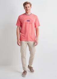 T-shirt coupe cintrée manches courtes orange BLACK WELLIS homme