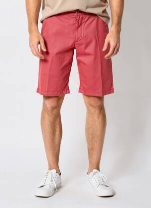 Bermuda taille à pinces taille normale rouge ATELIER GARDEUR homme