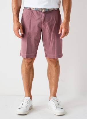 Bermuda taille à pinces taille normale violet MEYER homme