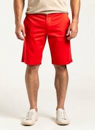 Bermuda taille à pinces taille normale rouge PIERRE CARDIN homme