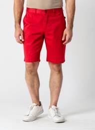 Bermuda taille à pinces taille normale rouge COFOX homme