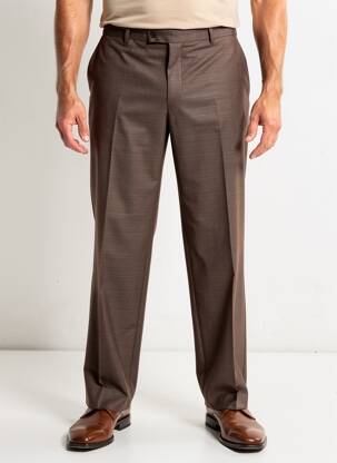 Pantalon droit coupe droite marron DIGEL homme