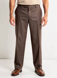 Pantalon droit coupe droite marron DIGEL homme