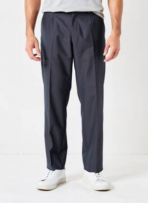 Pantalon droit tissage chiné taille normale gris IZAC homme