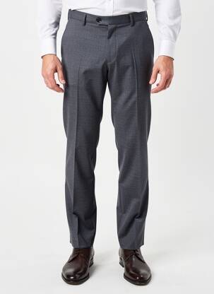 Pantalon slim tissage chiné taille haute gris NINO LORETTI homme