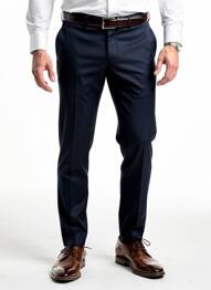 Pantalon slim stretch taille normale bleu IZAC homme