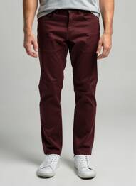 Pantalon chino stretch taille normale rouge HATTRIC homme